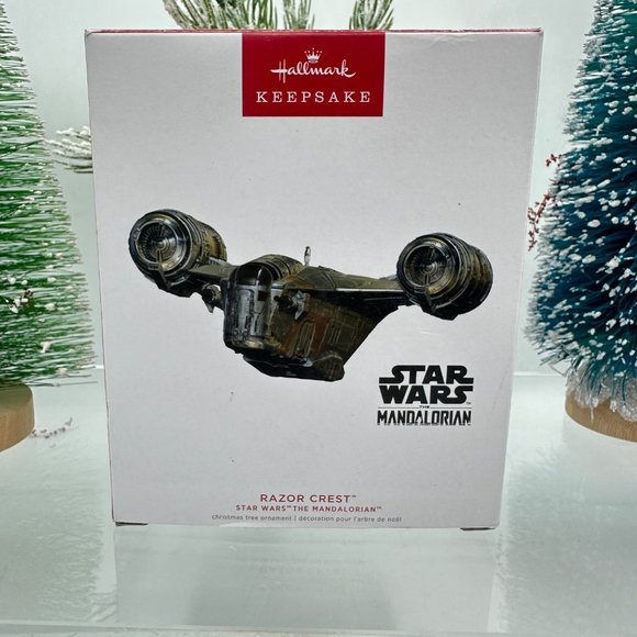Hallmark Keepsake Ornament Star Wars Razor Crest Christmas Holiday Mandalorian - Picture 1 of 11